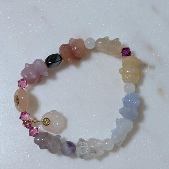 Multiple Quartz One-of-a-Kind Energy Healing Bracelet - Picture 4 of 8